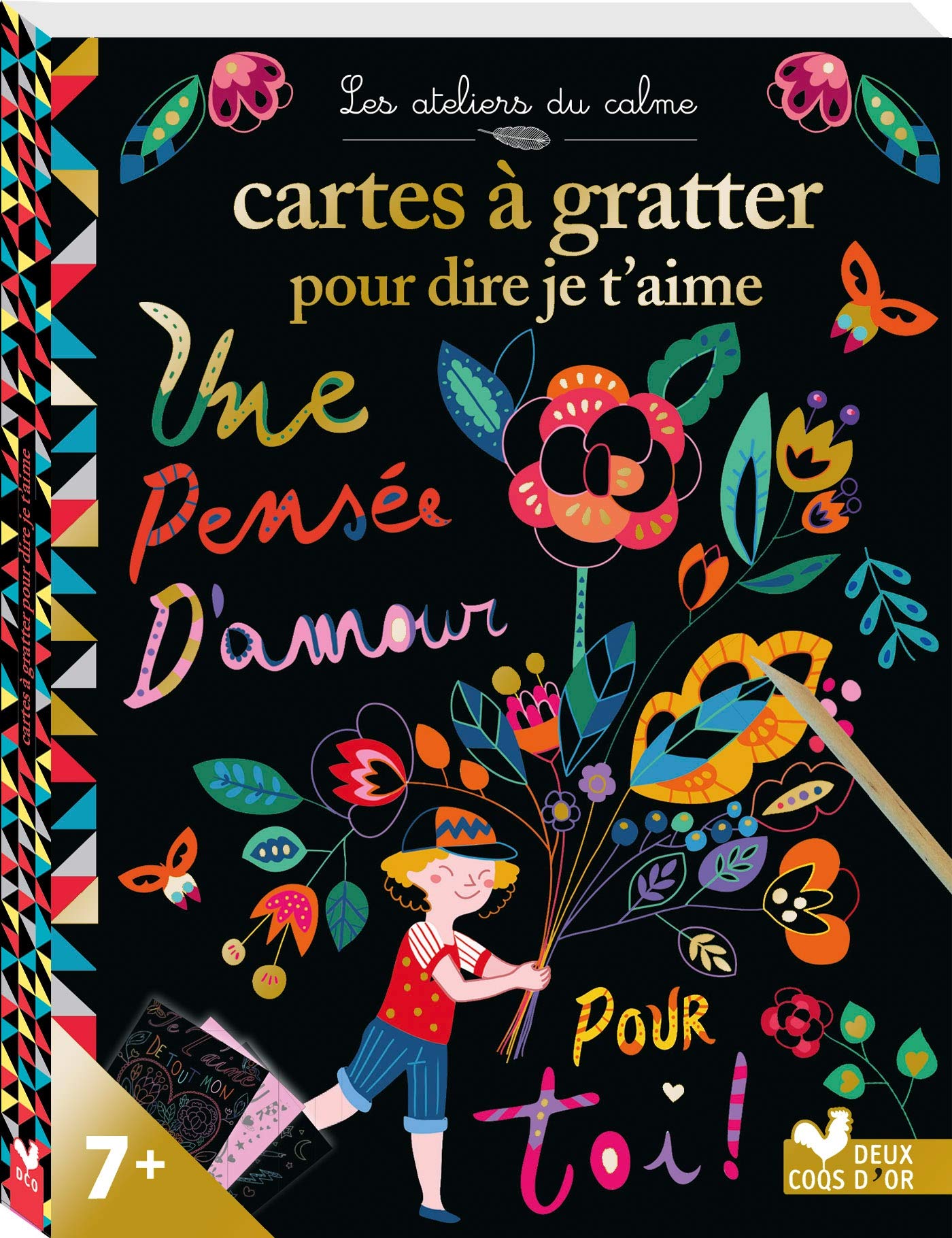 Cartes à gratter pour dire je t'aime - pochette avec accessoires book