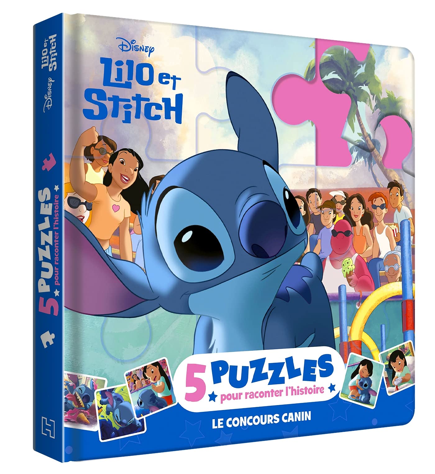 LILO ET STITCH - Mon Petit Livre Puzzle - 5 puzzles 9 pièces - Disney: Le concours canin. 5 puzzles pour raconter l'histoire Tiptoi & Games