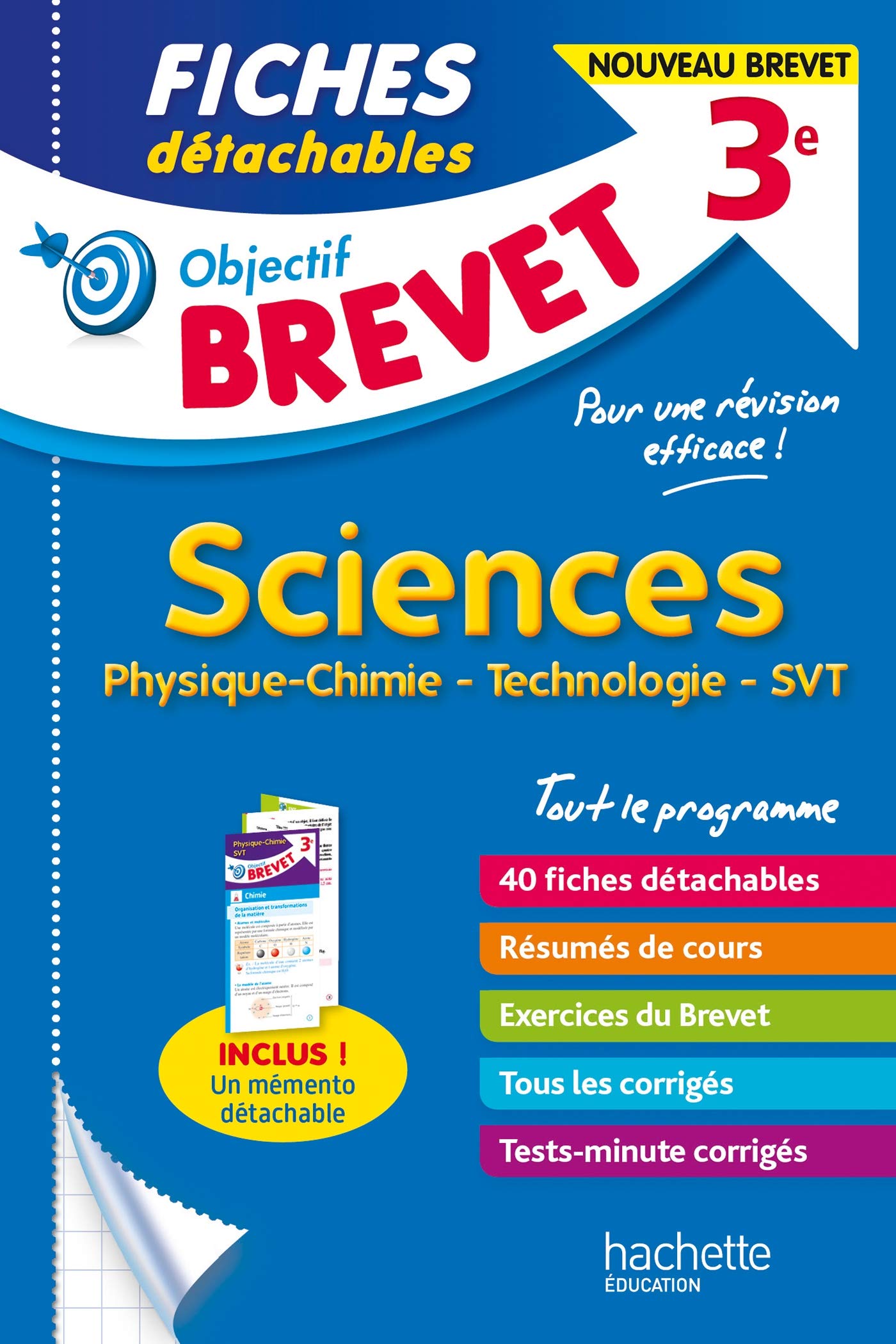 Objectif Brevet - Fiches Sciences: Physique-chimie, technologie, SVT Professional & Reference Books