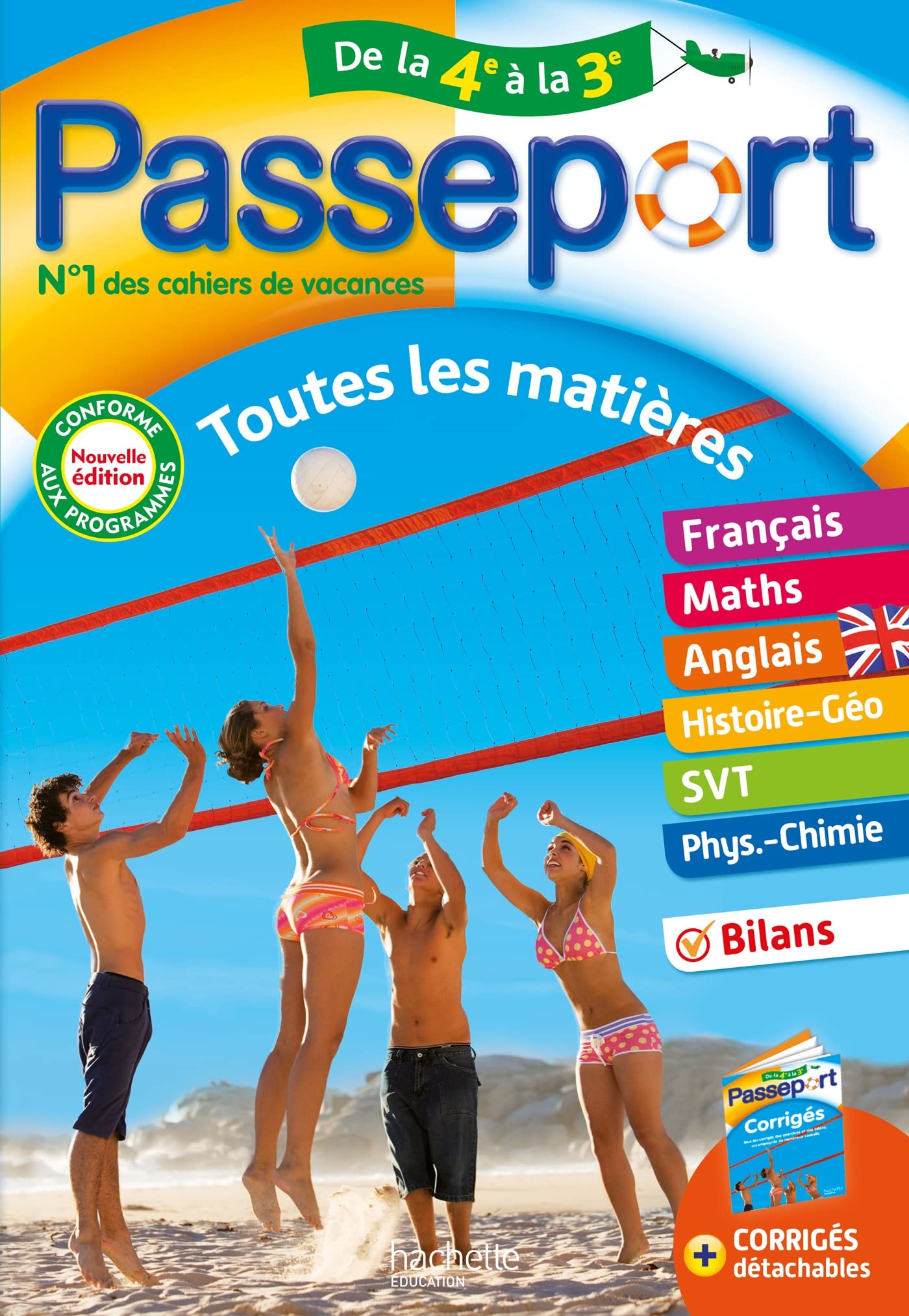 Passeport - Toutes les matières - De la 4e à la 3e - Cahier de vacances 2024 Professional & Reference Books