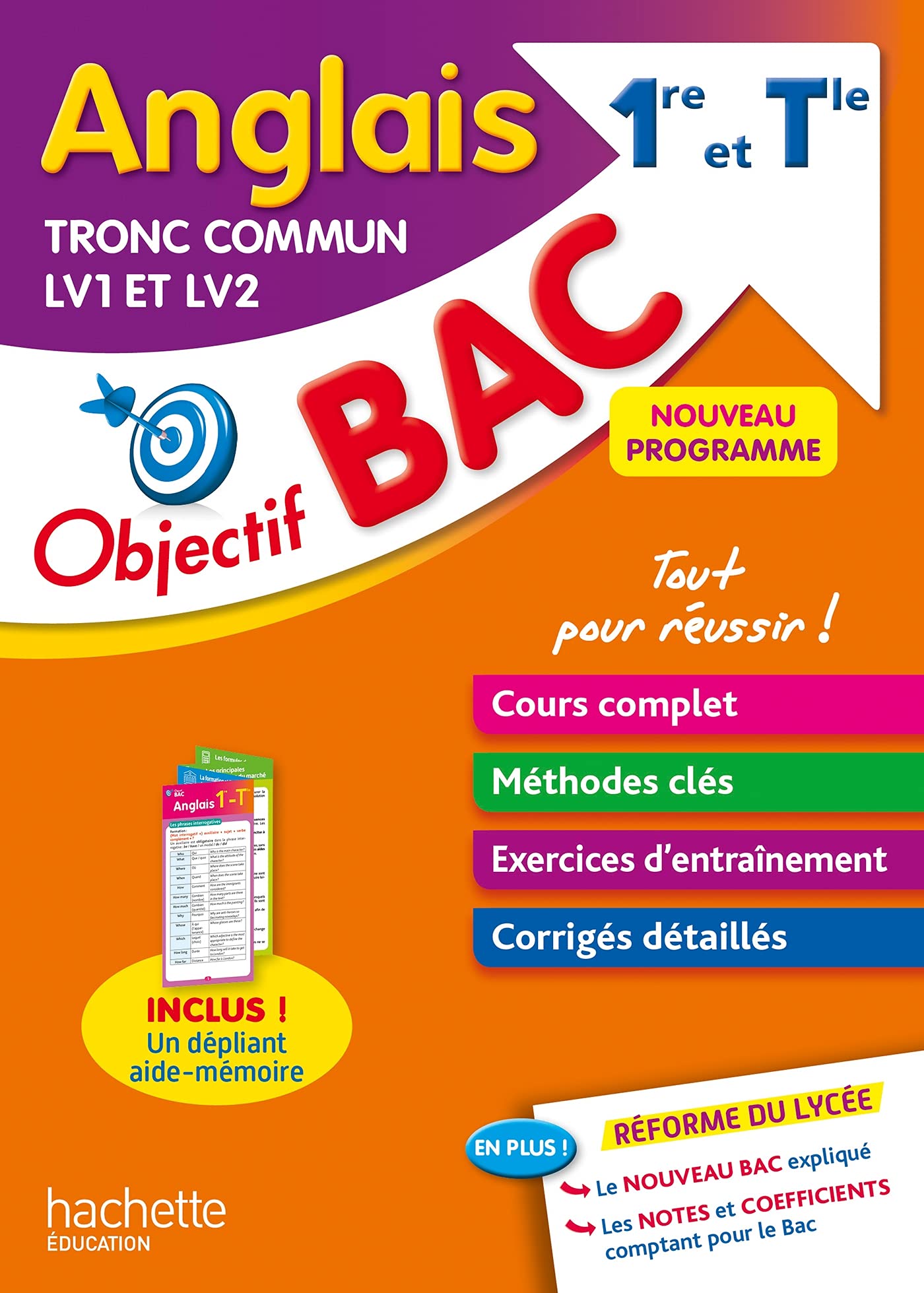 Objectif BAC Anglais LV1 et LV2 Tronc commun 1re et Tle Professional & Reference Books
