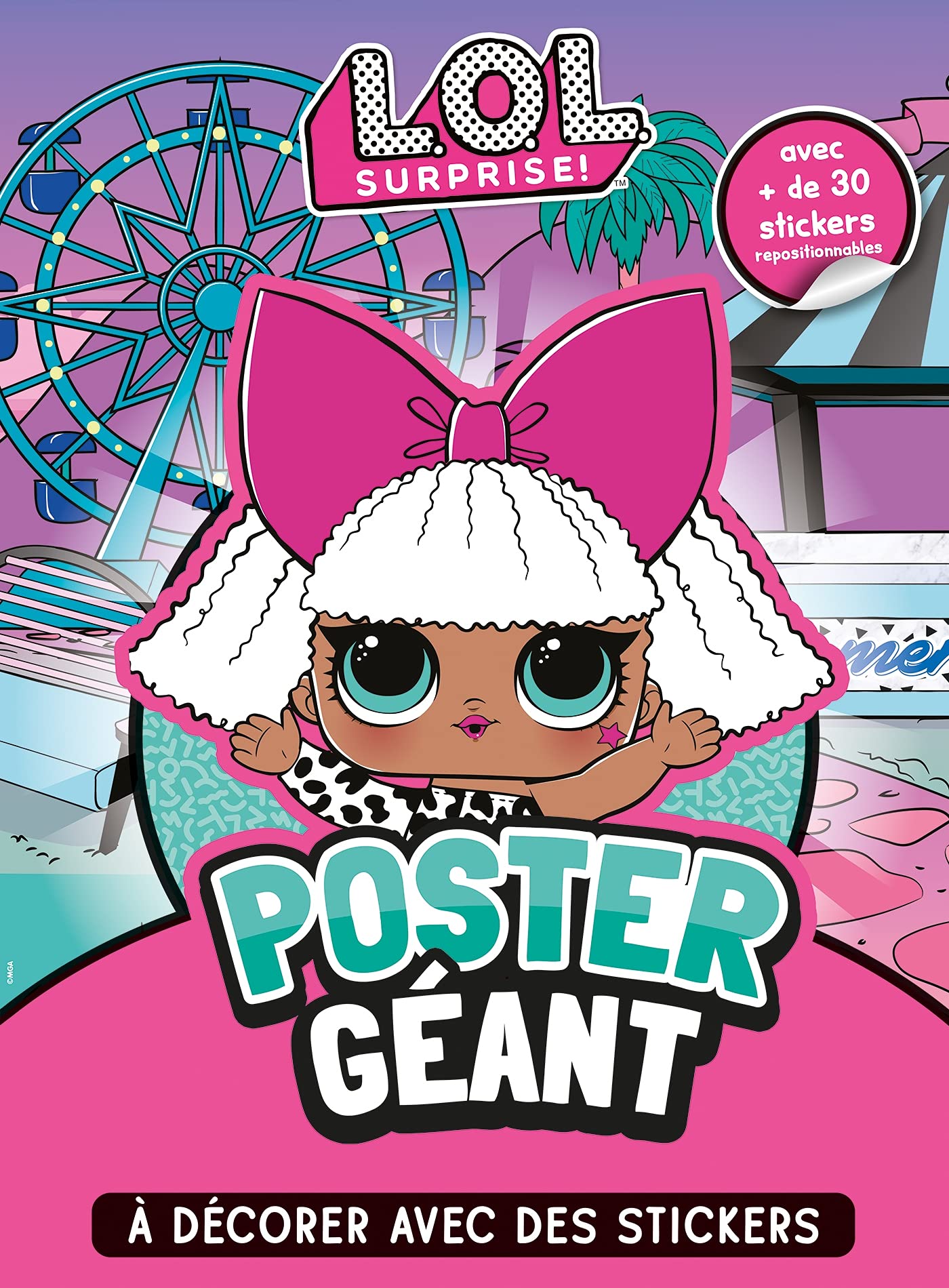 L.O.L. Surprise! - Poster géant à décorer: Poster géant à décorer avec des tickers Children's books