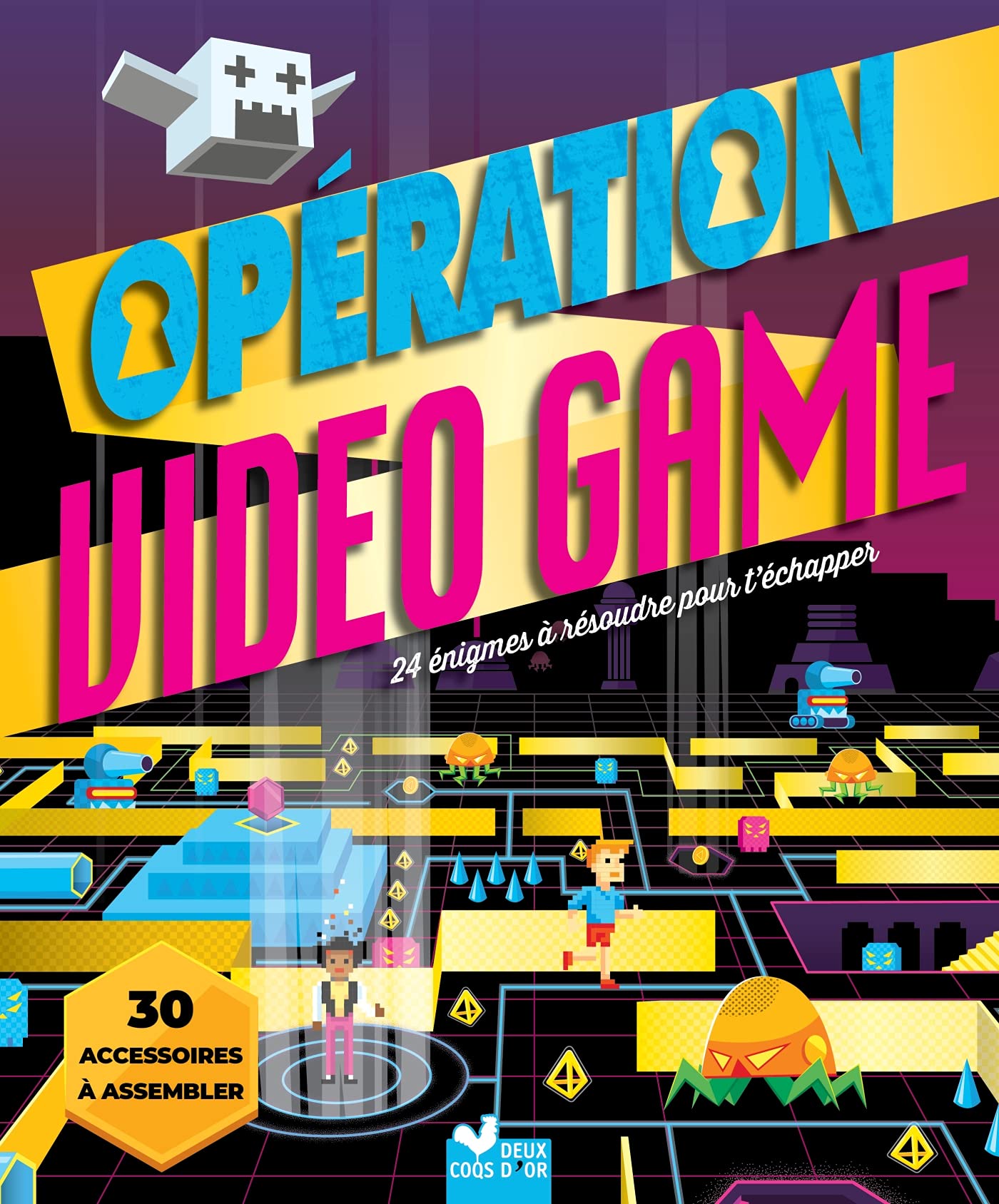 Opération Video Game - livre avec accessoires papier: 24 énigmes à résoudre pour t'échapper. Avec 30 accessoires à assembler Tiptoi & Games