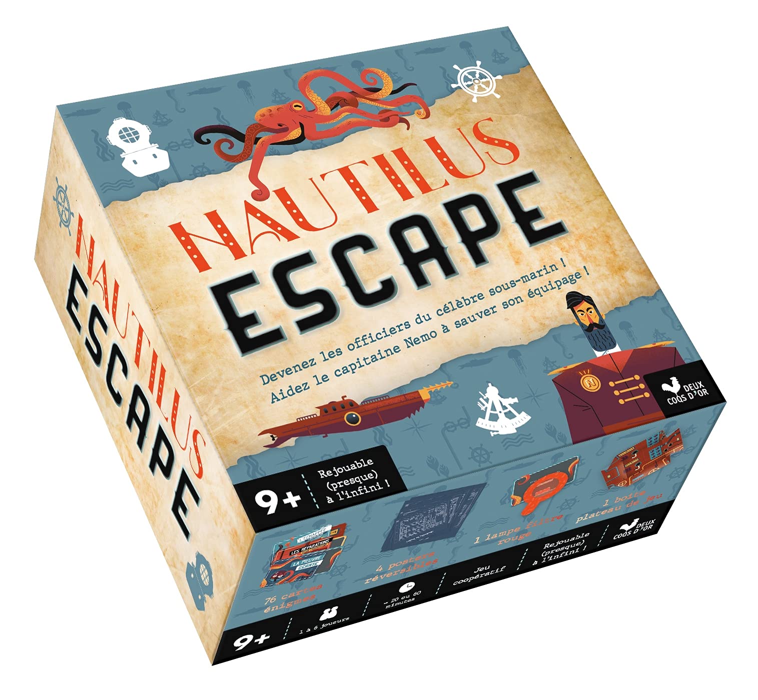 Nautilus Escape - boîte avec cartes et accessoires book
