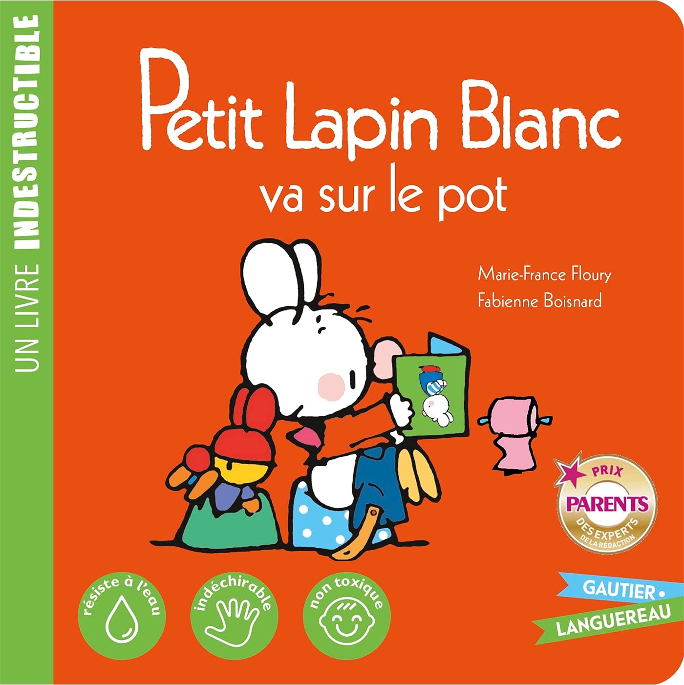 Petit Lapin Blanc va sur le pot book