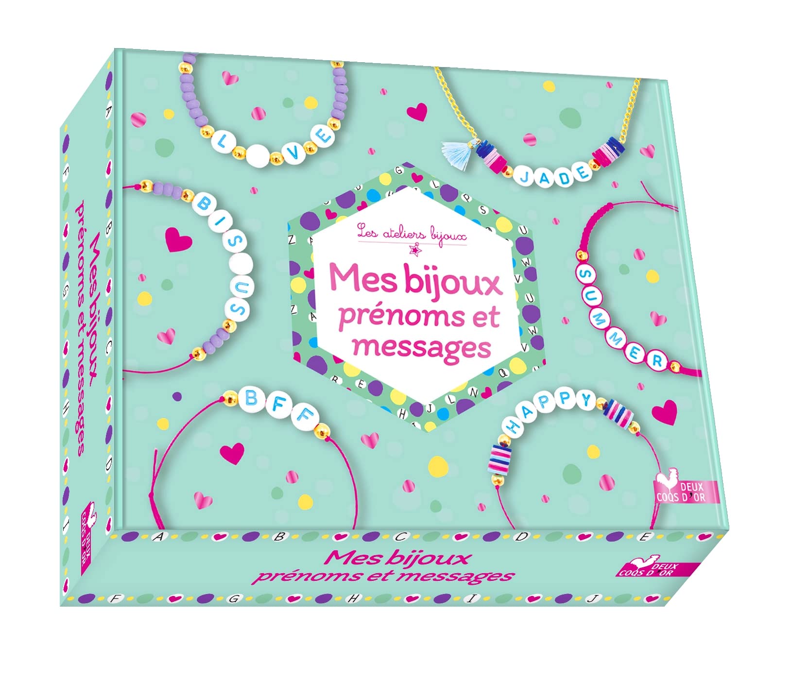 Mes bijoux prénoms et messages - coffret avec accessoires book