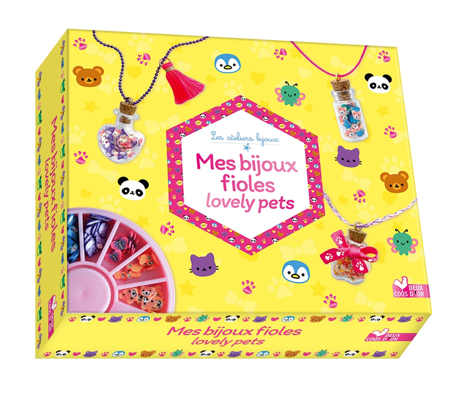 Mes bijoux fioles lovely pets - coffret avec accessoires book