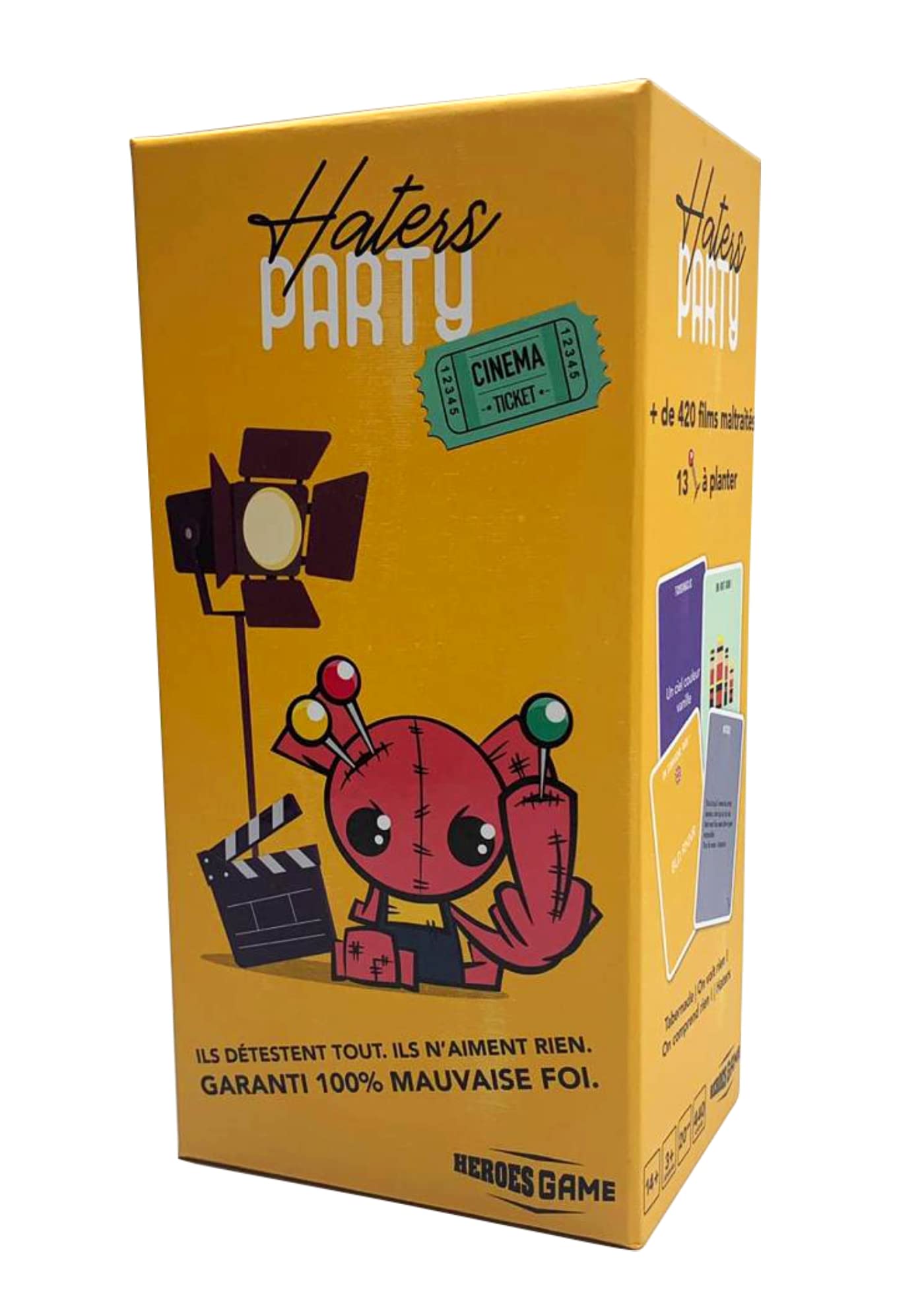 Haters party - Jeu de société - Jeu d'ambiance: Un jeu de société décalé pour tous les amoureux du cinéma ou du mauvais esprit ! Leisure, Home & Garden