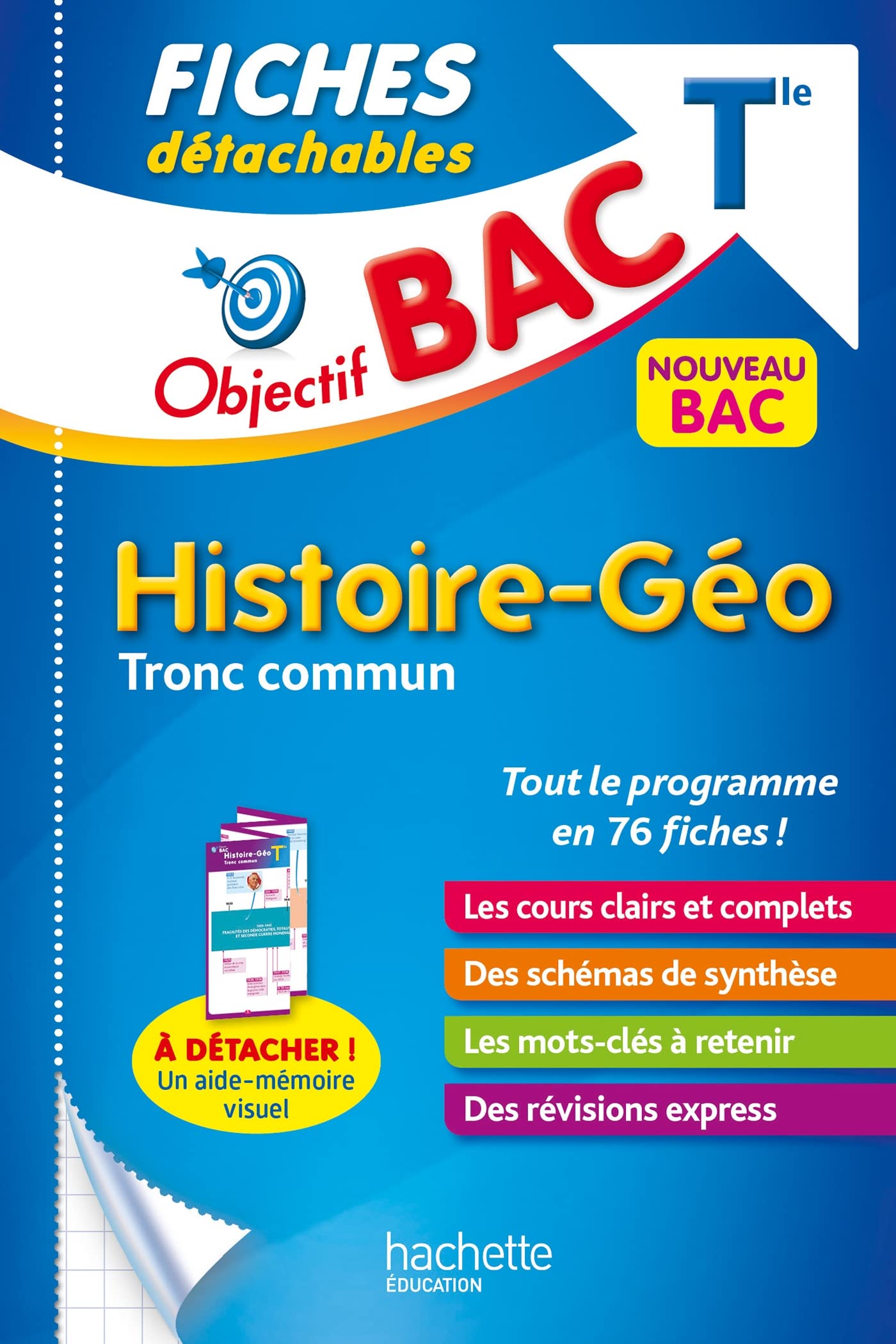 Objectif BAC Fiches détachables Histoire-Géographie Tronc commun Terminale book