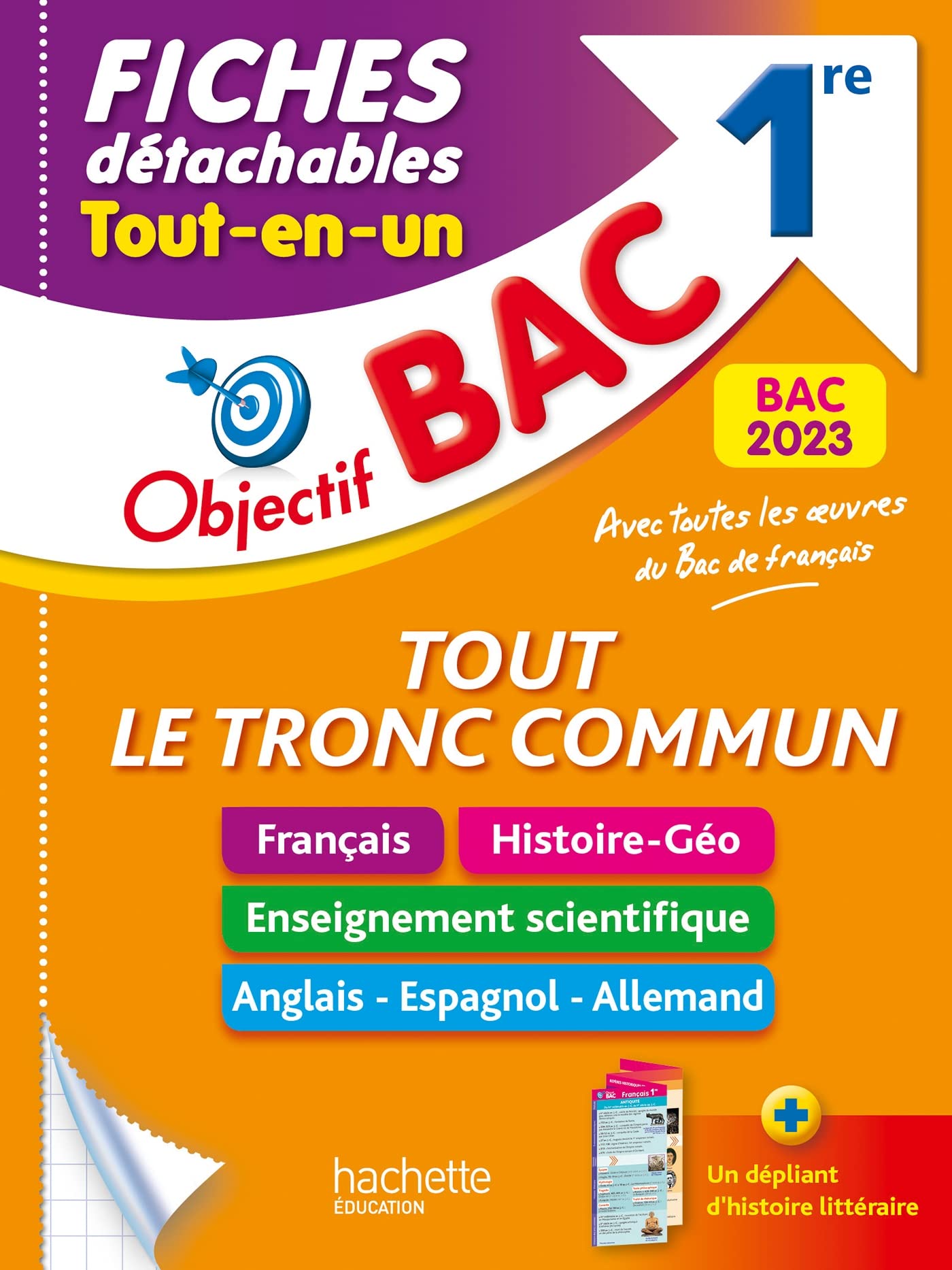 Objectif BAC Fiches détachables Tout le tronc commun 1re BAC 2023 book