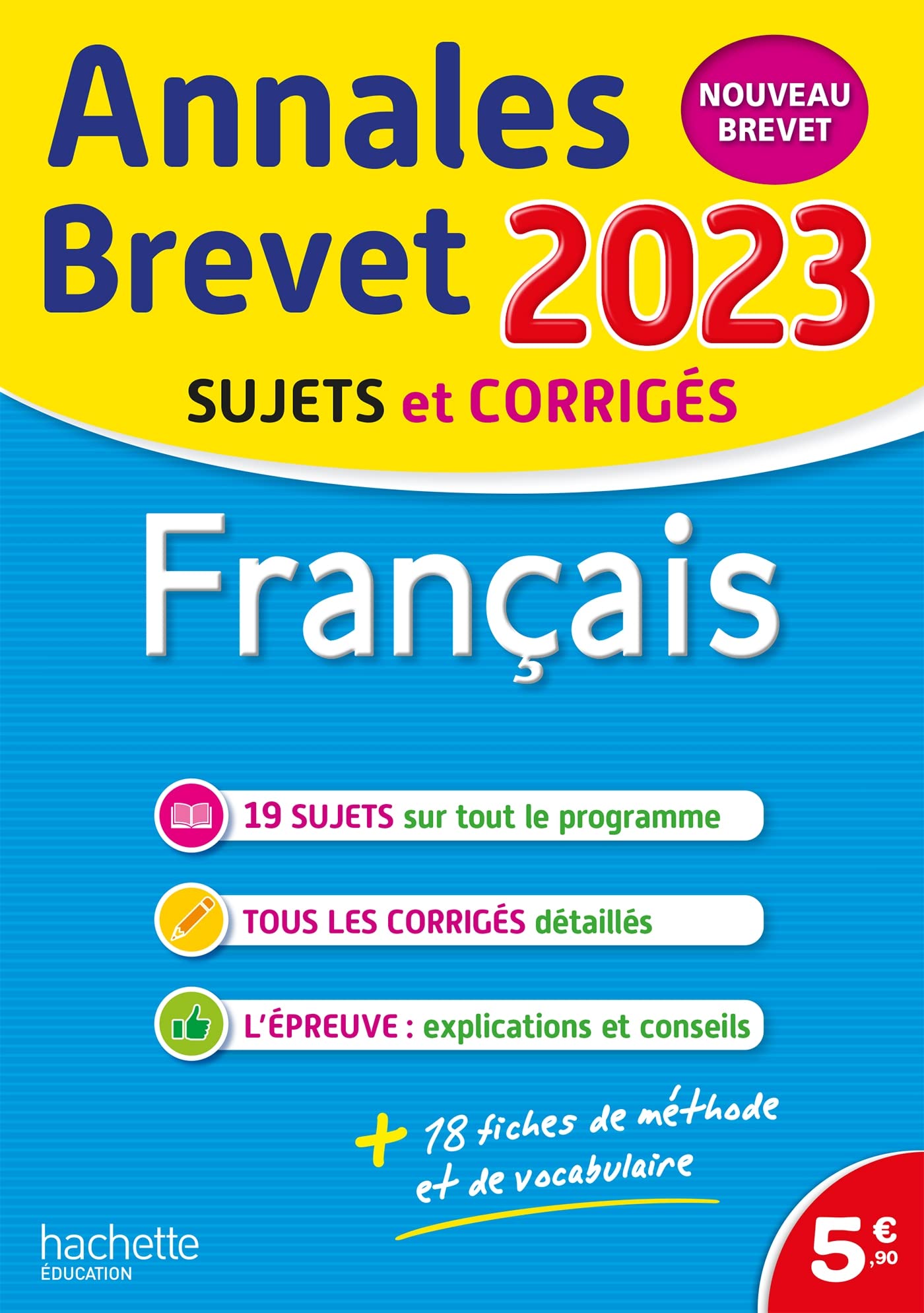Annales BREVET 2023 - Français book