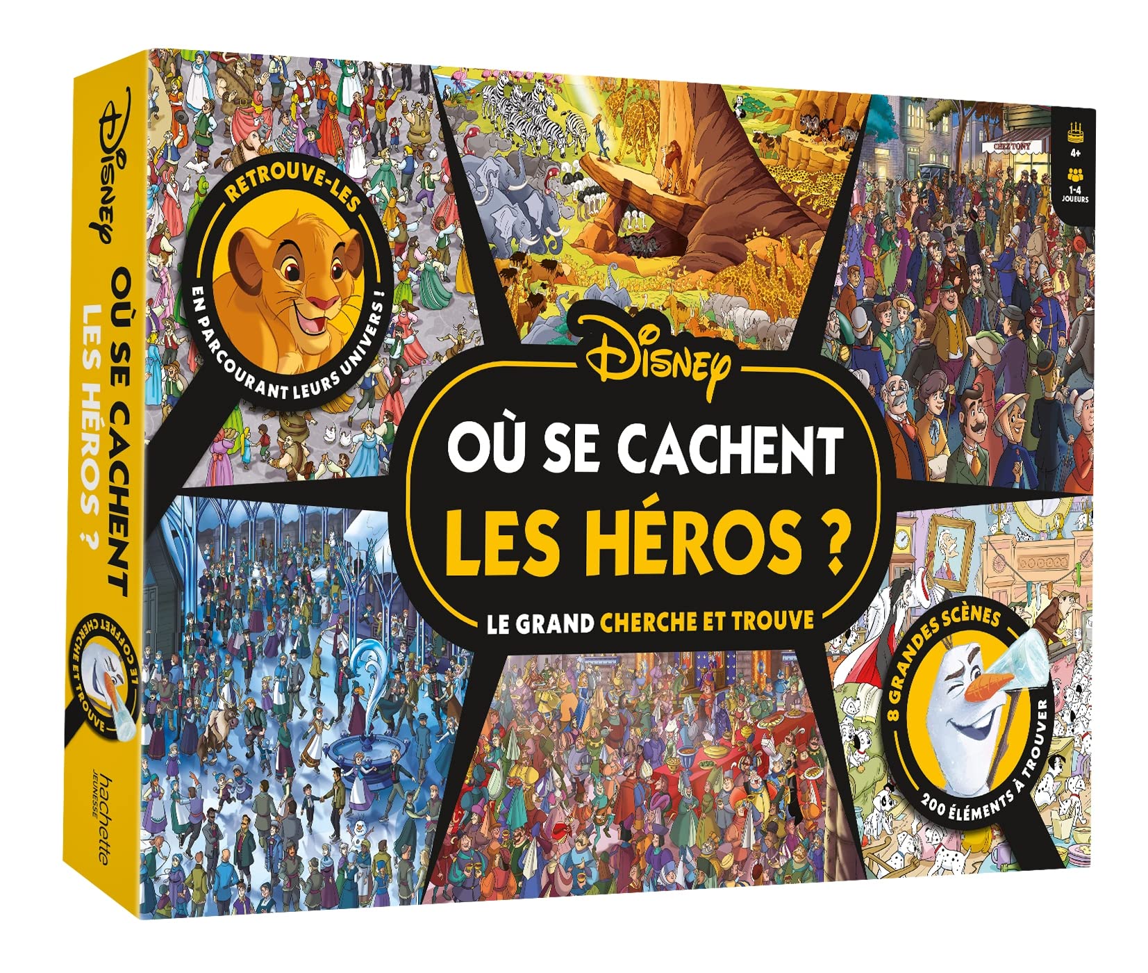 DISNEY - Coffret de jeu Cherche et trouve - Où se cachent les héros Disney ? Tiptoi & Games