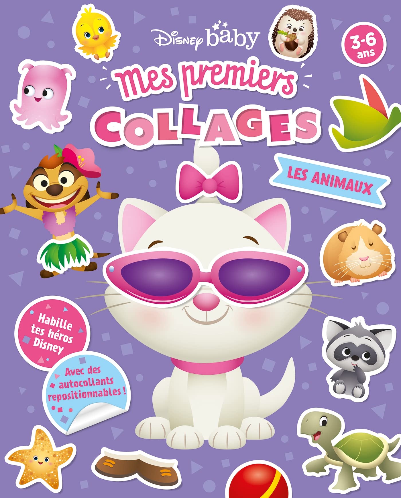 DISNEY BABY - Mes Premiers collages - Les Animaux Children's books