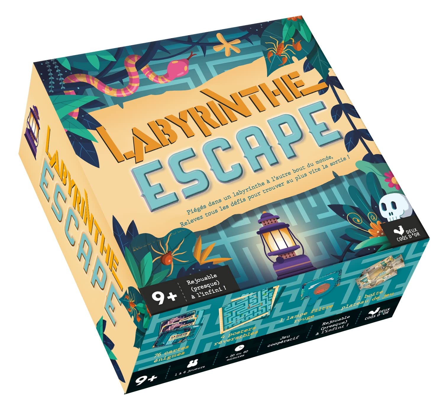 Labyrinthe escape - boîte avec cartes et accessoires book
