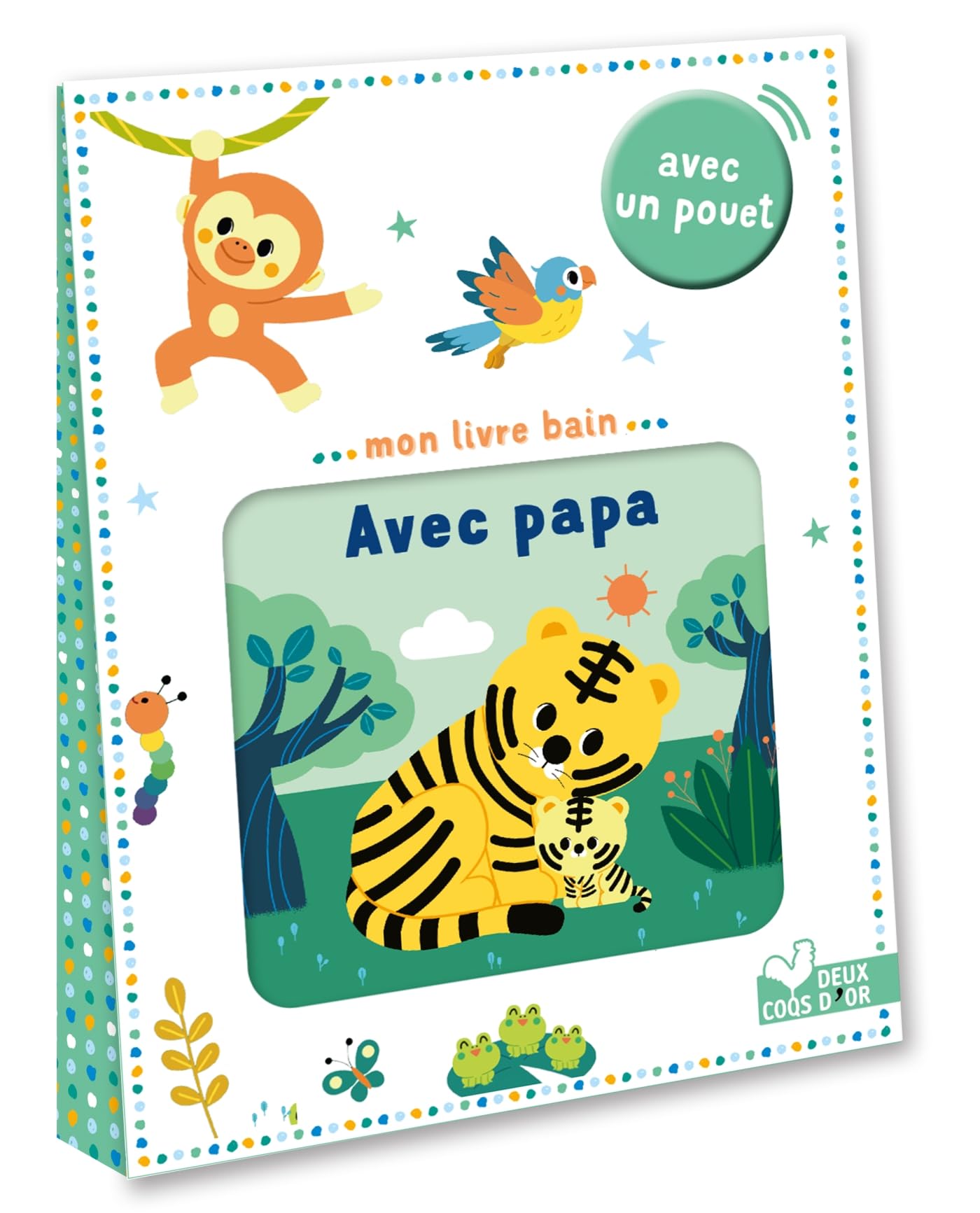 Mon livre bain - Avec papa - Avec un pouet book