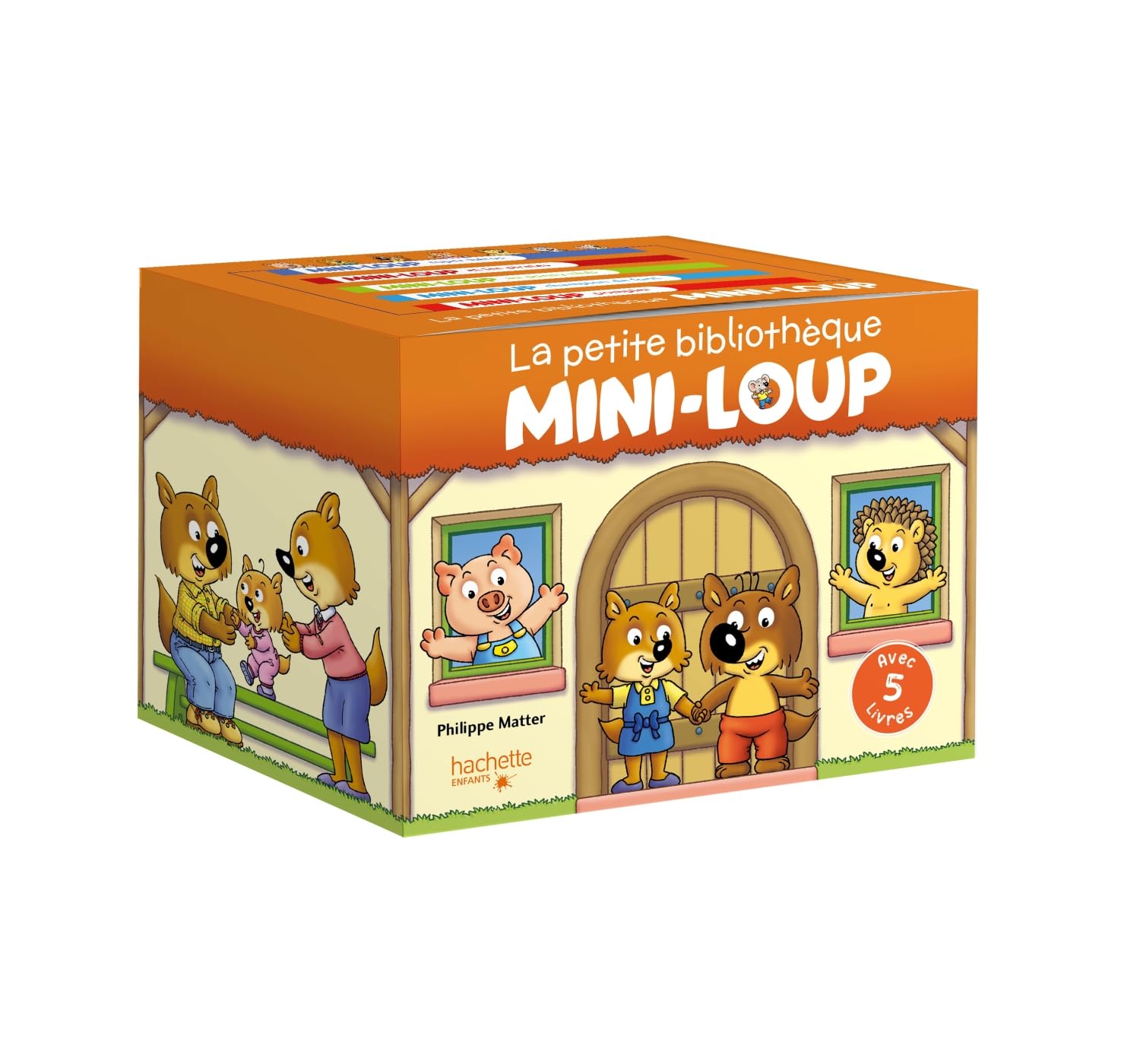 La petite bibliothèque Mini-Loup 2 avec 5 livres book