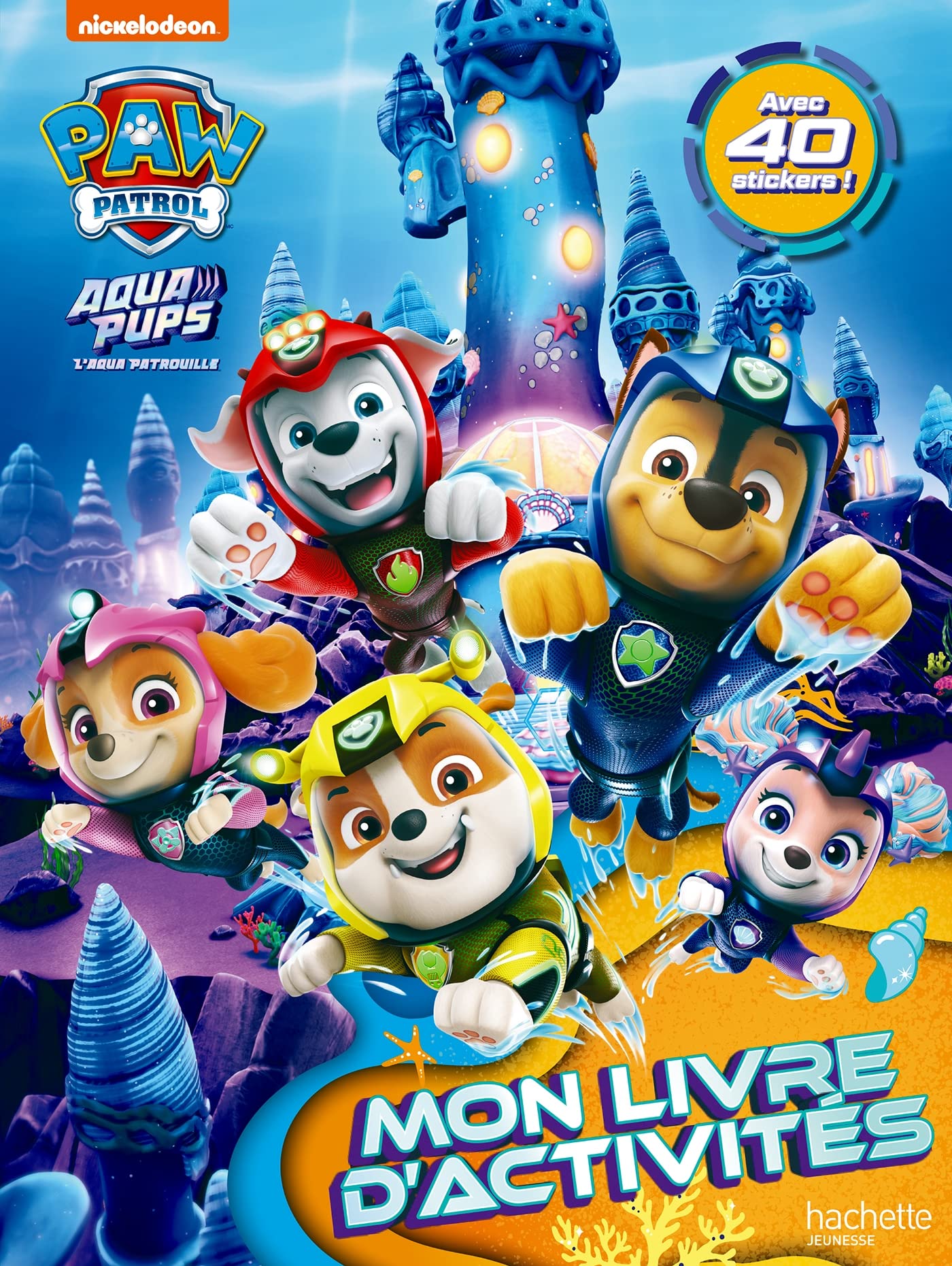 Pat' Patrouille - Mon livre d'activités Aqua pups book