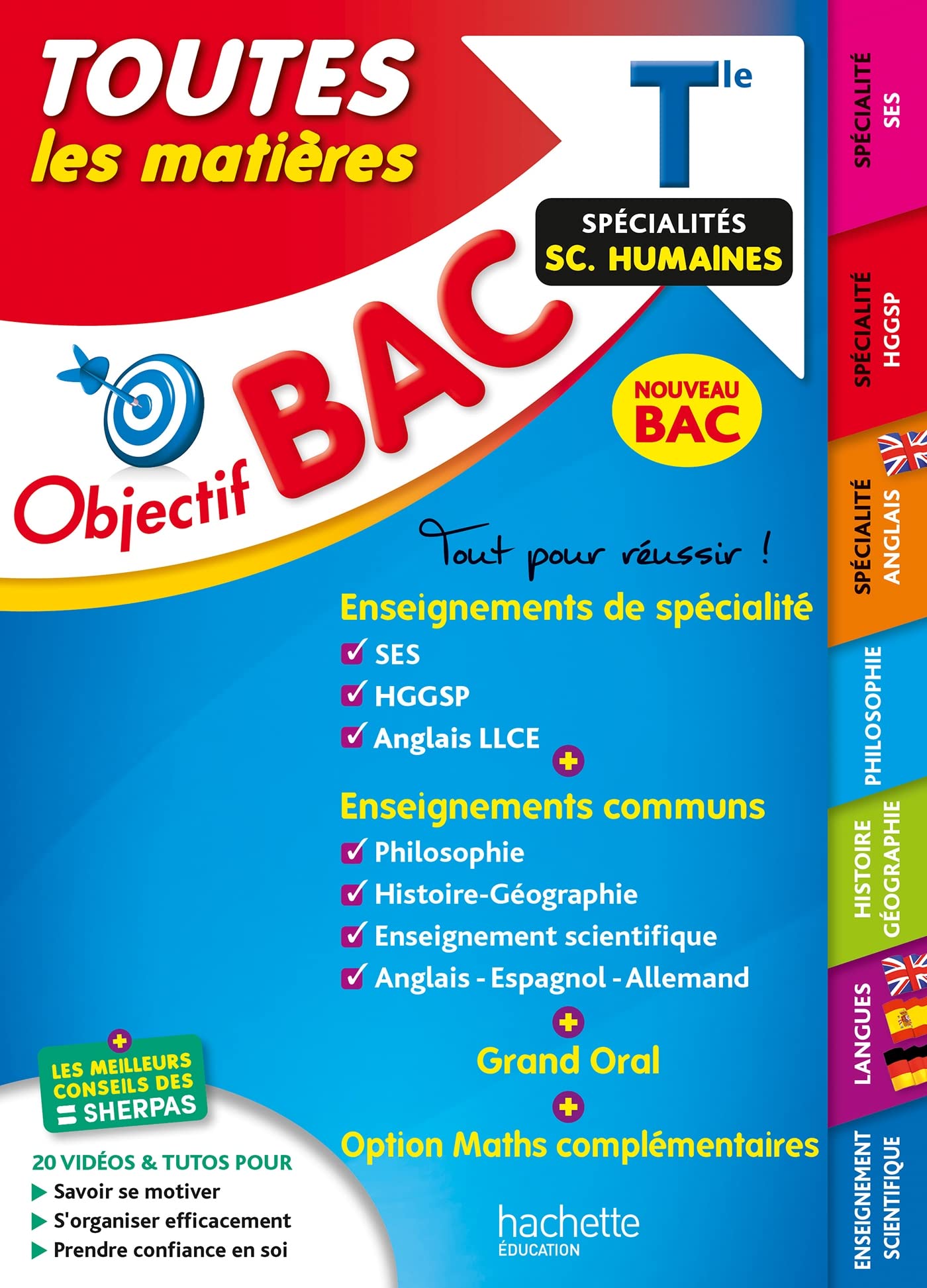 Objectif BAC 2025 - Tle Spécialités sciences humaines Toutes les matières book