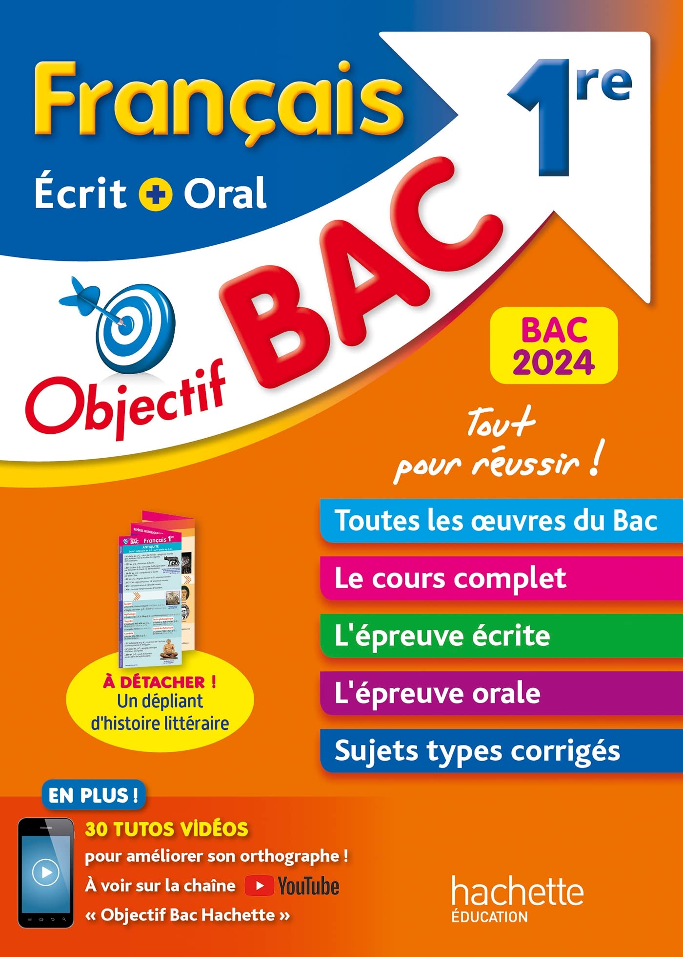 Objectif BAC 2024 - 1re Français écrit et oral book