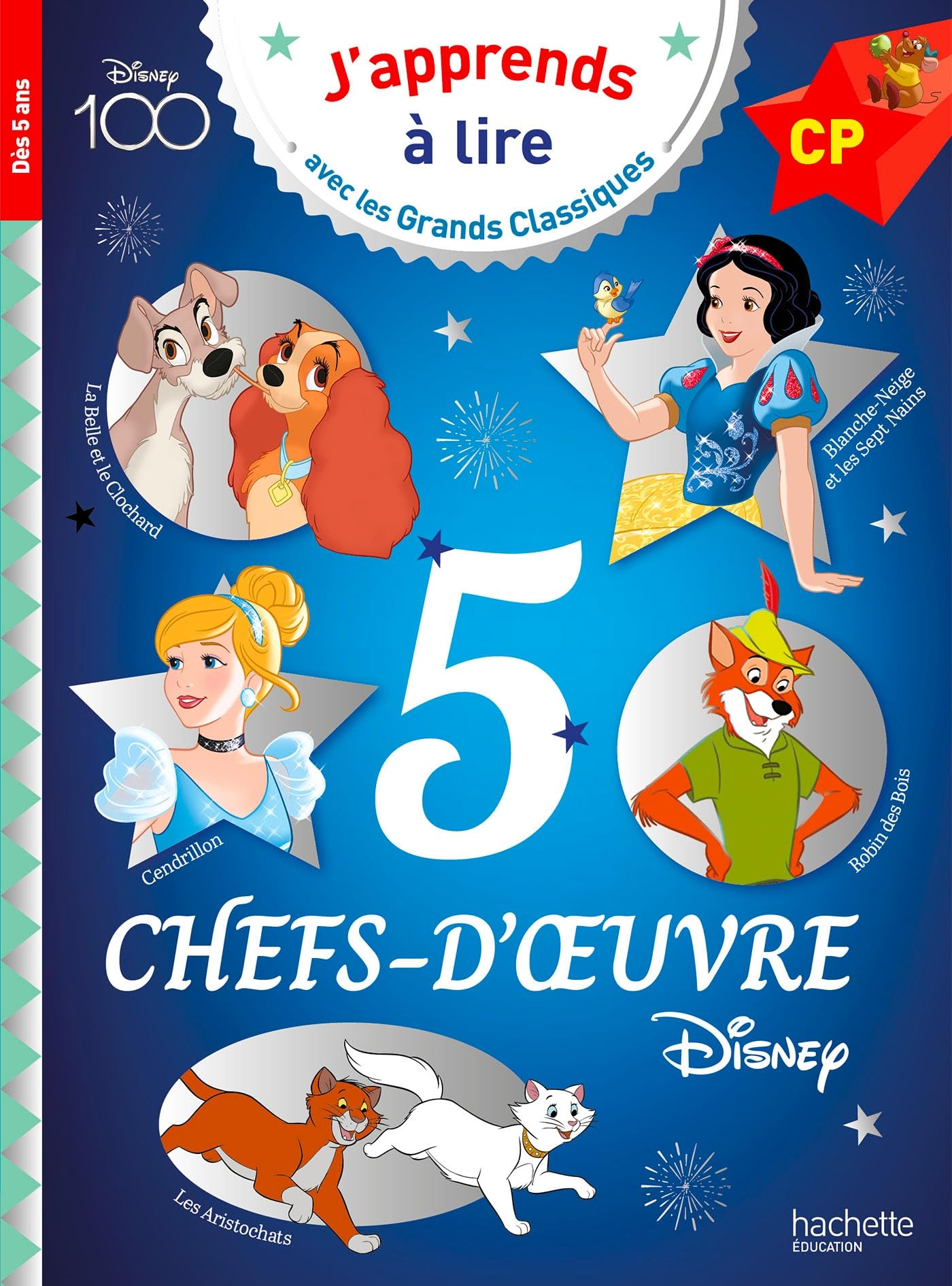 Disney - 5 chefs-d'oeuvre de Disney, Niveau CP book