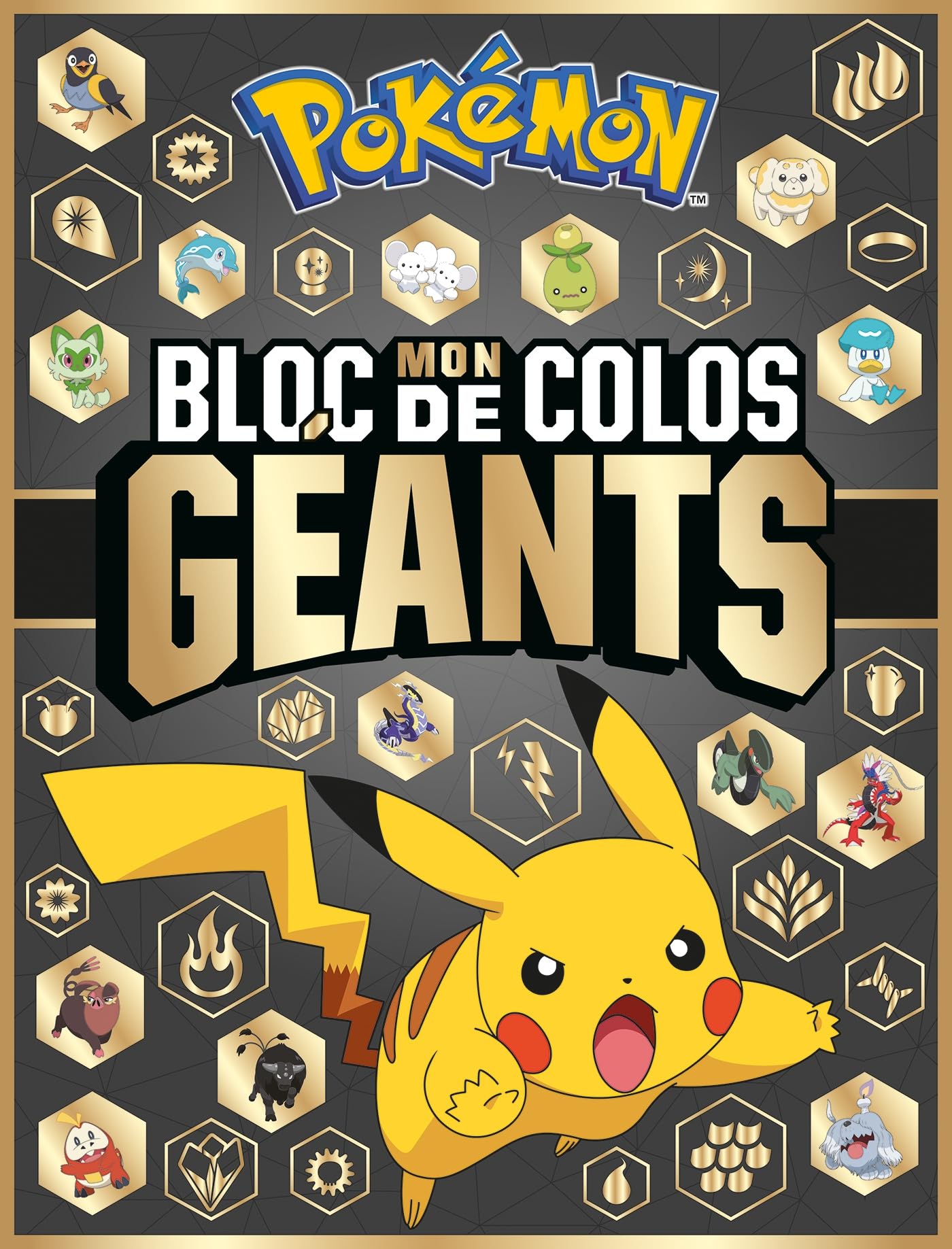 Pokémon - Mon bloc de colos géants: Grand bloc de coloriage book