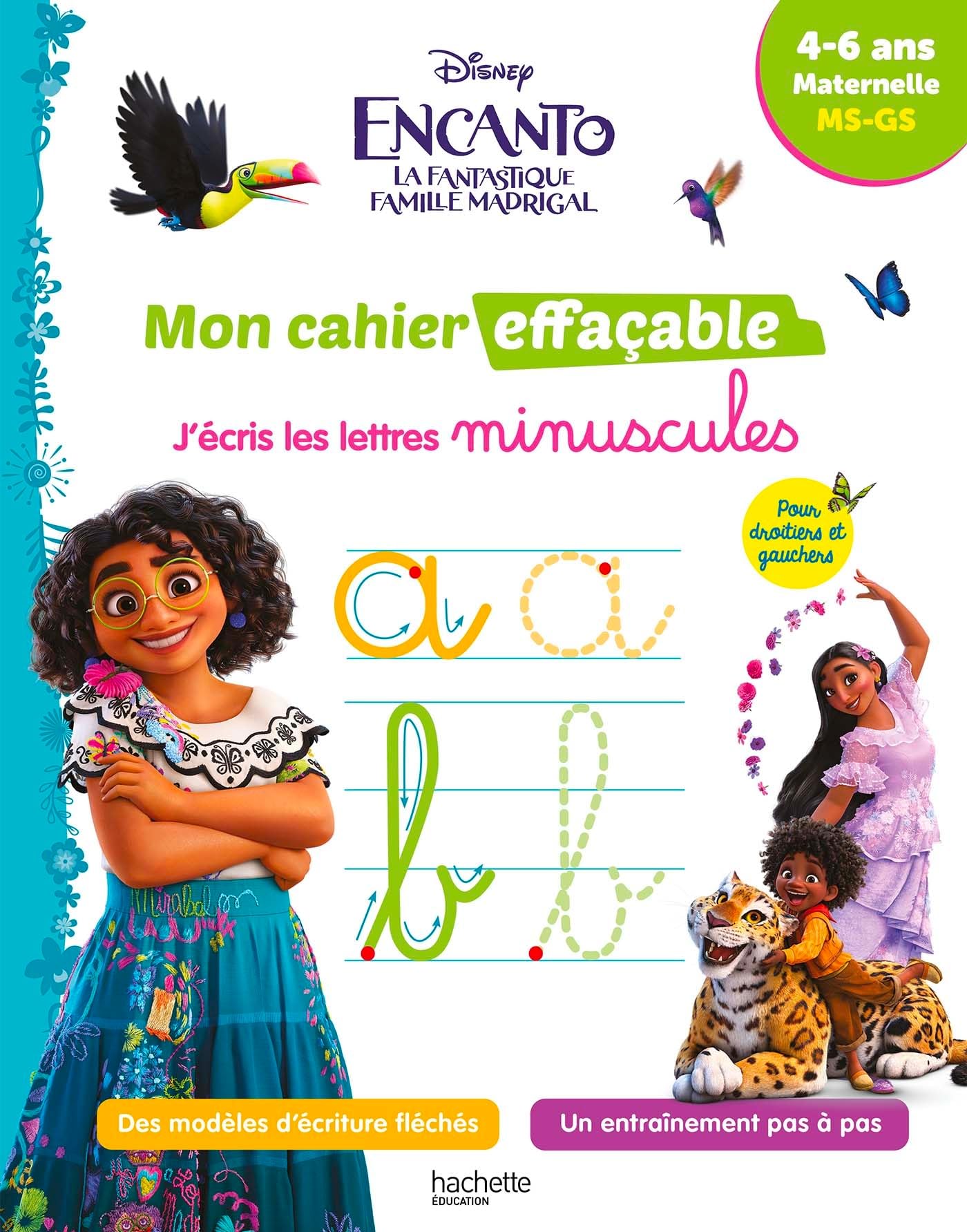 Disney - Encanto - Mon cahier effaçable - J'écris les lettres minuscules (4-6 ans): Maternelle MS-GS Non-fiction