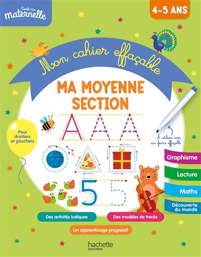 Product Image: Ma moyenne section : mon cahier effaçable : 4-5 ans