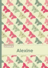 Le carnet d'Alexine : Lignes, 96p, A5 : Papillons Vintage book