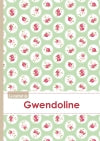 Le carnet de Gwendoline : Lignes, 96p, A5 : Roses Tea time book