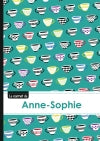 Le carnet d'Anne-Sophie : Lignes, 96p, A5 : Coffee Cups book