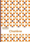 Le carnet de Charlène : Lignes, 96p, A5 : Ronds Orange Gris Violet book