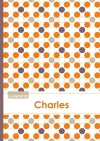 Le carnet de Charles : Lignes, 96p, A5 : Ronds Orange Gris Violet Children's books