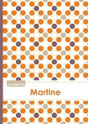 Le carnet de Martine : Lignes, 96p, A5 : Ronds Orange Gris Violet book
