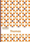Le carnet de Thomas : Lignes, 96p, A5 : Ronds Orange Gris Violet book