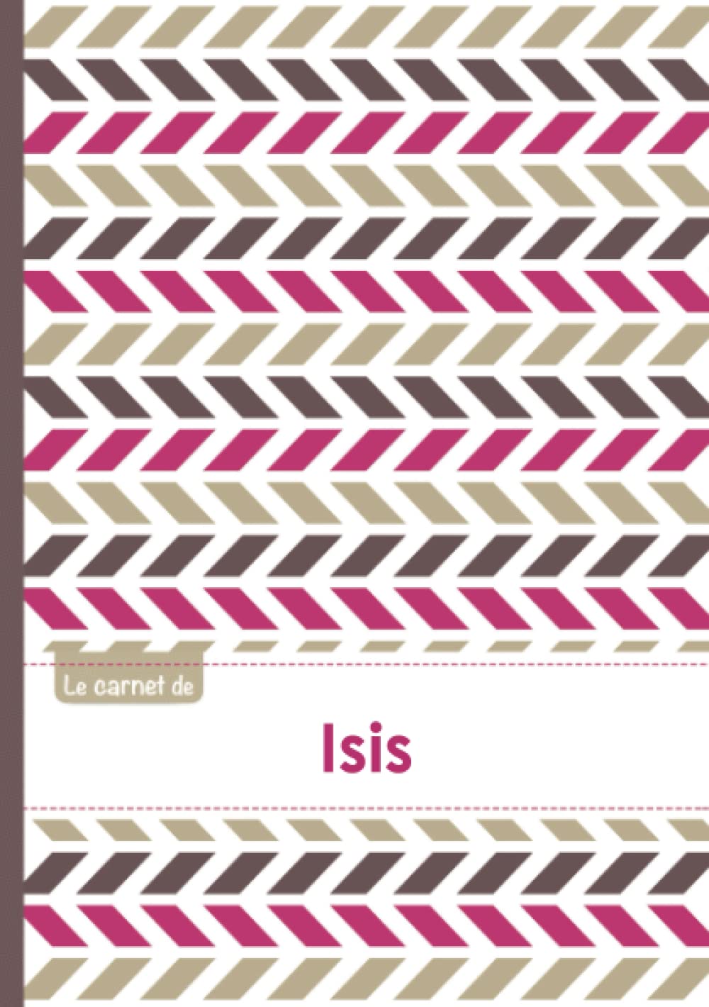 Le carnet d'Isis: Le carnet d'Isis - Lignes, 96p, A5 - Motifs Violet Gris Taupe Children's books