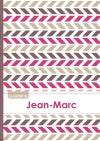 Le carnet de Jean-Marc : Lignes, 96p, A5 : Motifs Violet Gris Taupe book