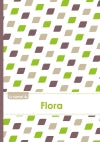 Le carnet de Flora : Lignes, 96p, A5 : Pe´tales Vert Taupe Gris book