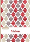 Le carnet de Tristan : Lignes, 96p, A5 : Pétales Japonaises Violette Taupe Rouge Children's books