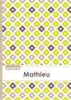 Le carnet de Mathieu : Lignes, 96p, A5 : Carré Poussin Gris Taupe book