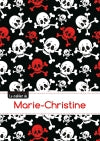 Le carnet de Marie-Christine : Blanc, 96p, A5 : Têtes de mort book