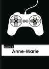Le carnet d'Anne-Marie : Lignes, 96p, A5 : Manette jeu vide´o book