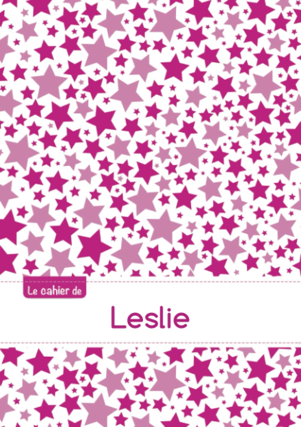 Le cahier de Leslie: Le cahier de Leslie - Petits carreaux, 96p, A5 - Constellation Rose book