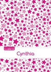 Le cahier de Cynthia : Blanc, 96p, A5 : Constellation Rose book