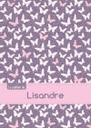 Le cahier de Lisandre : Séyès, 96p, A5 : Papillons Mauve book