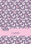 Le cahier de Lucia : Séyès, 96p, A5 : Papillons Mauve book