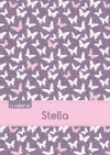CAHIER STELLA SEYES,96P,A5 PAPILLONSMAUVE book