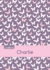 Le cahier de Charlie : Blanc, 96p, A5 : Papillons Mauve book