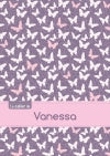 CAHIER VANESSA BLANC,96P,A5 PAPILLONSMAUVE book