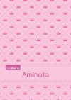 Le cahier d'Aminata : Petits carreaux, 96p, A5 : Princesse book