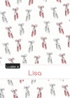 Le cahier de Lisa : Petits carreaux, 96p, A5 : Ballerine book